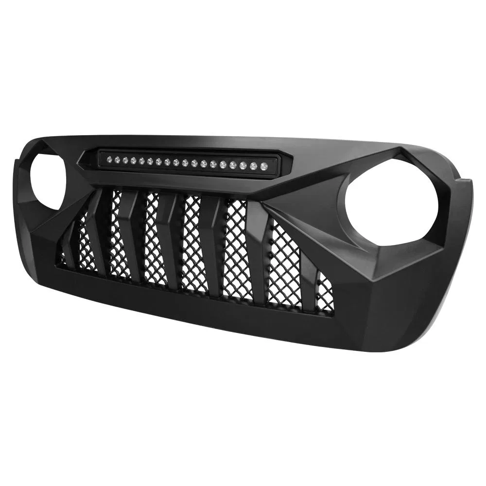 AMJPCA00102 – AMERICAN MOD Grille, With Light Cutouts Matte Black ABS Plastic With 20 Inch LED Light - view 2